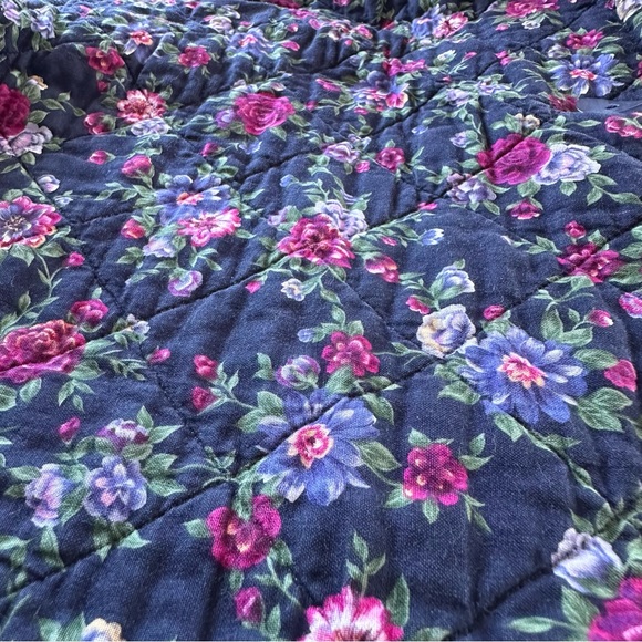 Handmade quilted floral coat chore jacket // size large // one of a kind! - Picture 11 of 14